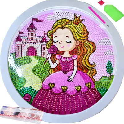 RealG RC-K-167 Diamantové malování 20 x 20 cm v rámečku, princezna
