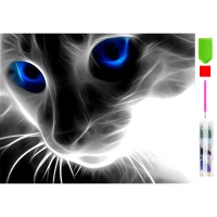 RealG RC-K-088 Diamantové malování sada 5D, 30 x 40 cm, koťátko