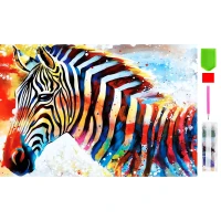 RealG RC-K-151 Diamantové malování sada 5D, 20 x 30 cm, zebra