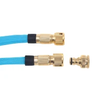 RealG RC-K-2237 Zahradní flexi hadice 6,8 - 15 m, spojky 1/2" a 3/4", modrá