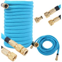 RealG RC-K-2237 Zahradní flexi hadice 6,8 - 15 m, spojky 1/2" a 3/4", modrá