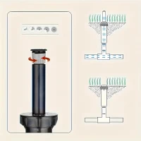 RealG RC-K-2197 Výsuvné rotační zavlažovače 360° 5,7 m, sada 5 ks