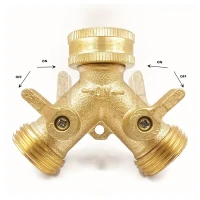RealG RC-K-2196 Rozdělovač T‑kus pro zahradní hadici 3/4" na kohoutek