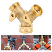 RealG RC-K-2196 Rozdělovač T‑kus pro zahradní hadici 3/4" na kohoutek