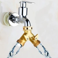 RealG RC-K-2196 Rozdělovač T‑kus pro zahradní hadici 3/4" na kohoutek