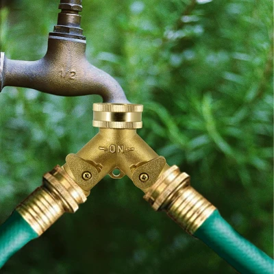 RealG RC-K-2196 Rozdělovač T‑kus pro zahradní hadici 3/4" na kohoutek