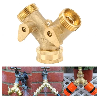 RealG RC-K-2196 Rozdělovač T‑kus pro zahradní hadici 3/4" na kohoutek