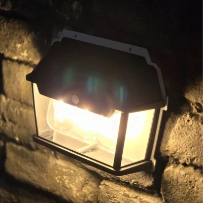 RealG RC-K-2205 Solární LED trojitá nástěnné zahradní svítidlo s čidlem pohybu