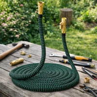 RealG RC-K-2247 Zahradní flexi hadice 2,5 - 7,5 m, spojky 1/2" 3/4", pistole