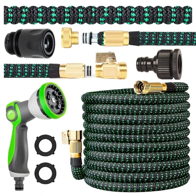 RealG RC-K-2247 Zahradní flexi hadice 2,5 - 7,5 m, spojky 1/2" 3/4", pistole