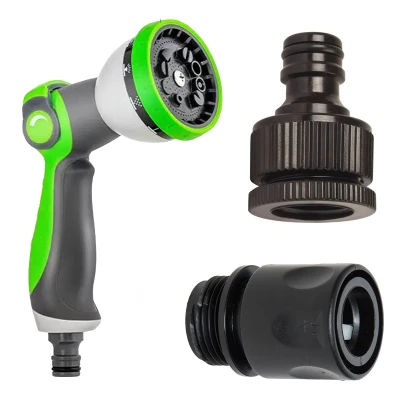 RealG RC-K-2247 Zahradní flexi hadice 2,5 - 7,5 m, spojky 1/2" 3/4", pistole