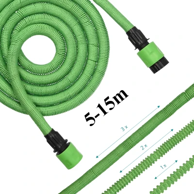 RealG RC-K-2233 Zahradní flexi hadice 1/2" 5 - 15 m, pistole, zelená