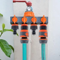 RealG RC-K-2202 Sada spojek na zahradní hadici a kohoutek 1/2'' a 3/4'', 20 ks