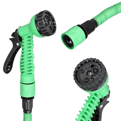 RealG RC-K-2234 Zahradní flexi hadice 1/2'' 7,5 - 22,5 m, pistole, zelená