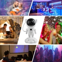 RealG RC-K-1977 Astronaut Star Projector, nočné svetlo, Bluetooth