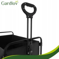 Gardlov 27542 Zahradní přepravní vozík skládací, 100 kg, 90 l, 69 x 45 x 49 cm, černý