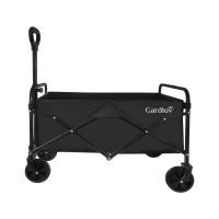 Gardlov 27542 Zahradní přepravní vozík skládací, 100 kg, 90 l, 69 x 45 x 49 cm, černý