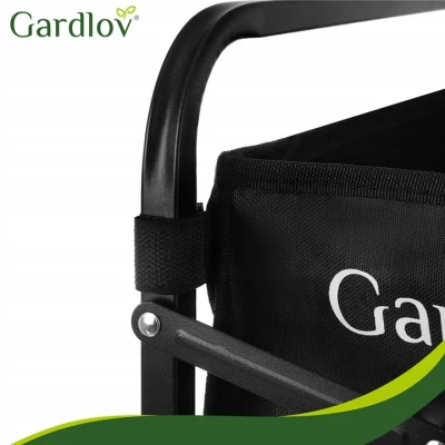 Gardlov 27542 Zahradní přepravní vozík skládací, 100 kg, 90 l, 69 x 45 x 49 cm, černý