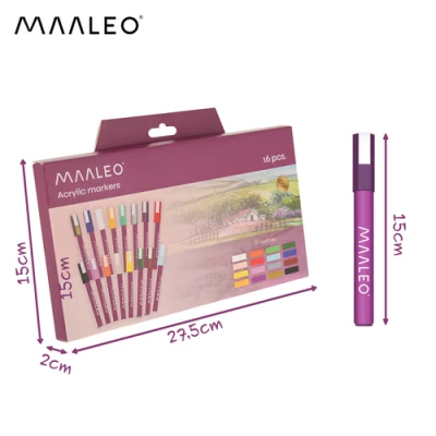 Maaleo 27051 Akrylové fixy sada 16 ks