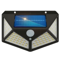 RealG RC-K-2144 Solárne vonkajšie LED osvetlenie, 100 LED diód, 600 lm, IP44, snímač pohybu