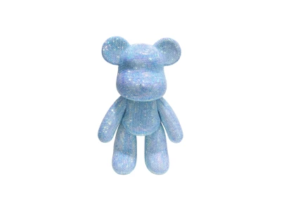 RealG RC-K-257 Diamantové malování 5D figurka 51 cm, medvěd modrý