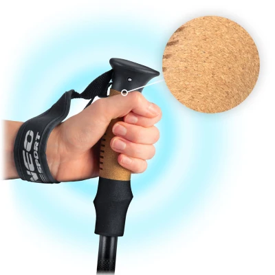 Trekingové palice Neo-Sport NS-380 Professional, 65-135 cm, 0,355 kg, 2 kusy, čierne