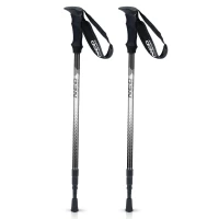 Neo-Sport NS-381 Trekingové hole Professional, 65-135 cm, 0,355 kg, 2 ks, stříbrné