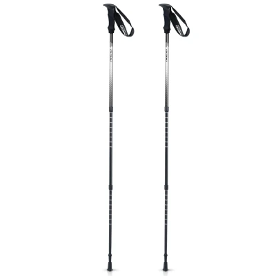 Neo-Sport NS-381 Trekingové hole Professional, 65-135 cm, 0,355 kg, 2 ks, stříbrné