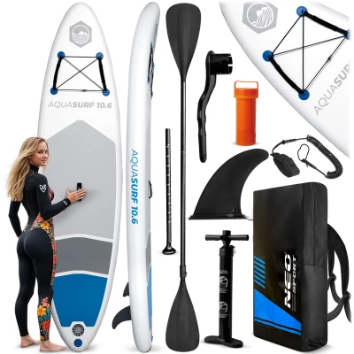 Neo-Sport 170200 Paddleboard SUP s příslušenstvím, Aquasurf, 150 kg, 320 cm