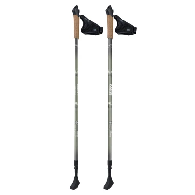 Neo-Sport NS-383 Profesionálne trekingové palice, 85-143 cm, 0,355 kg, 2 kusy, olivovo zelená