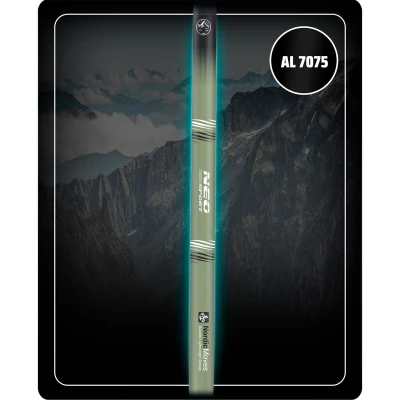 Neo-Sport NS-383 Profesionálne trekingové palice, 85-143 cm, 0,355 kg, 2 kusy, olivovo zelená