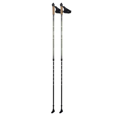 Neo-Sport NS-383 Profesionálne trekingové palice, 85-143 cm, 0,355 kg, 2 kusy, olivovo zelená
