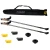 Neo-Sport NS-383 Trekingové hole Professional, 85-143 cm, 0,355 kg, 2 ks, olivově zelené