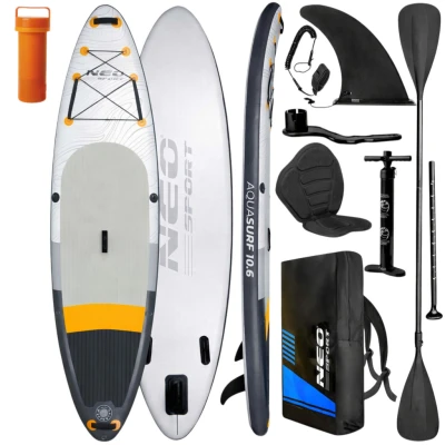 Neo-Sport 170201 Paddleboard SUP s príslušenstvom, Aquasurf, 150 kg, 320 cm