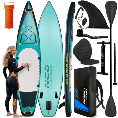 Neo-Sport 170303 Paddleboard SUP s příslušenstvím, Reefbreak, 160 kg, 350 cm