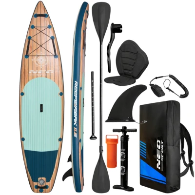 Neo-Sport 170304 Paddleboard SUP s příslušenstvím, Reefbreak, 160 kg, 350 cm