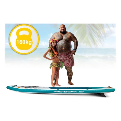 Neo-Sport 170305 Paddleboard SUP s príslušenstvom, Reefbreak, 160 kg, 350 cm