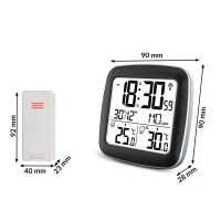 Meteorologická stanica Berdsen BD-903 s displejom, strieborná