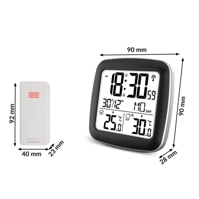 Meteorologická stanica Berdsen BD-903 s displejom, strieborná