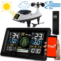 Meteorologická stanica Berdsen BD-914 s čidlom vetra a dažďa, čierna
