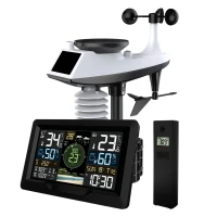 Meteorologická stanica Berdsen BD-914 s čidlom vetra a dažďa, čierna