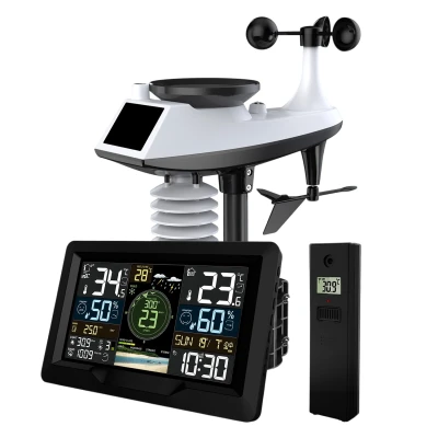 Meteorologická stanica Berdsen BD-914 s čidlom vetra a dažďa, čierna