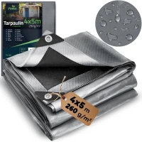 Plonos PL-501 Plachta HDPE 400 x 500 cm 260 g/m², sivá