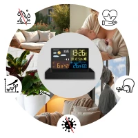 Berdsen BD-912 Meteostanice s displejem, černá