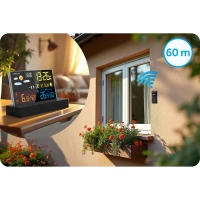 Berdsen BD-912 Meteostanice s displejem, černá