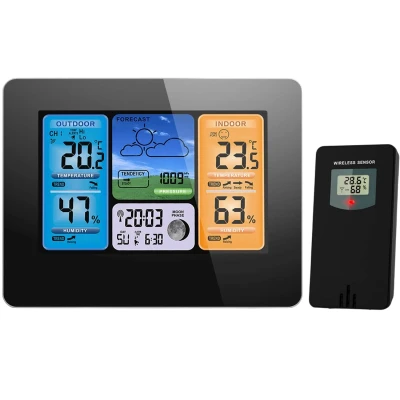 Berdsen BD-902 Meteostanice s displejem, černá
