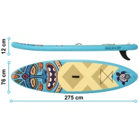 SOKE 850000 Paddleboard SUP s príslušenstvom, Aquasurf, 85 kg, 275 cm