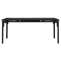 MultiGarden SAE-180 Rozťahovací záhradný stôl 180-240 cm, oceľ, HDPE, čierny