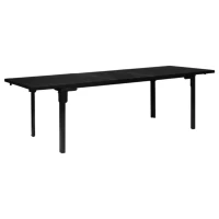 MultiGarden SAE-180 Rozťahovací záhradný stôl 180-240 cm, oceľ, HDPE, čierny