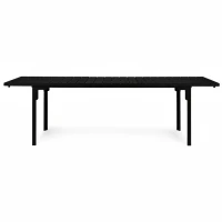 MultiGarden SAE-180 Rozťahovací záhradný stôl 180-240 cm, oceľ, HDPE, čierny